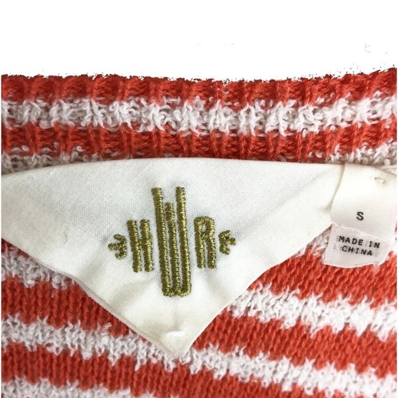 Anthropologie Top Small 2 4 Orange Nautical Anchors Away Soft COMFY BarbieCore - Picture 9 of 12